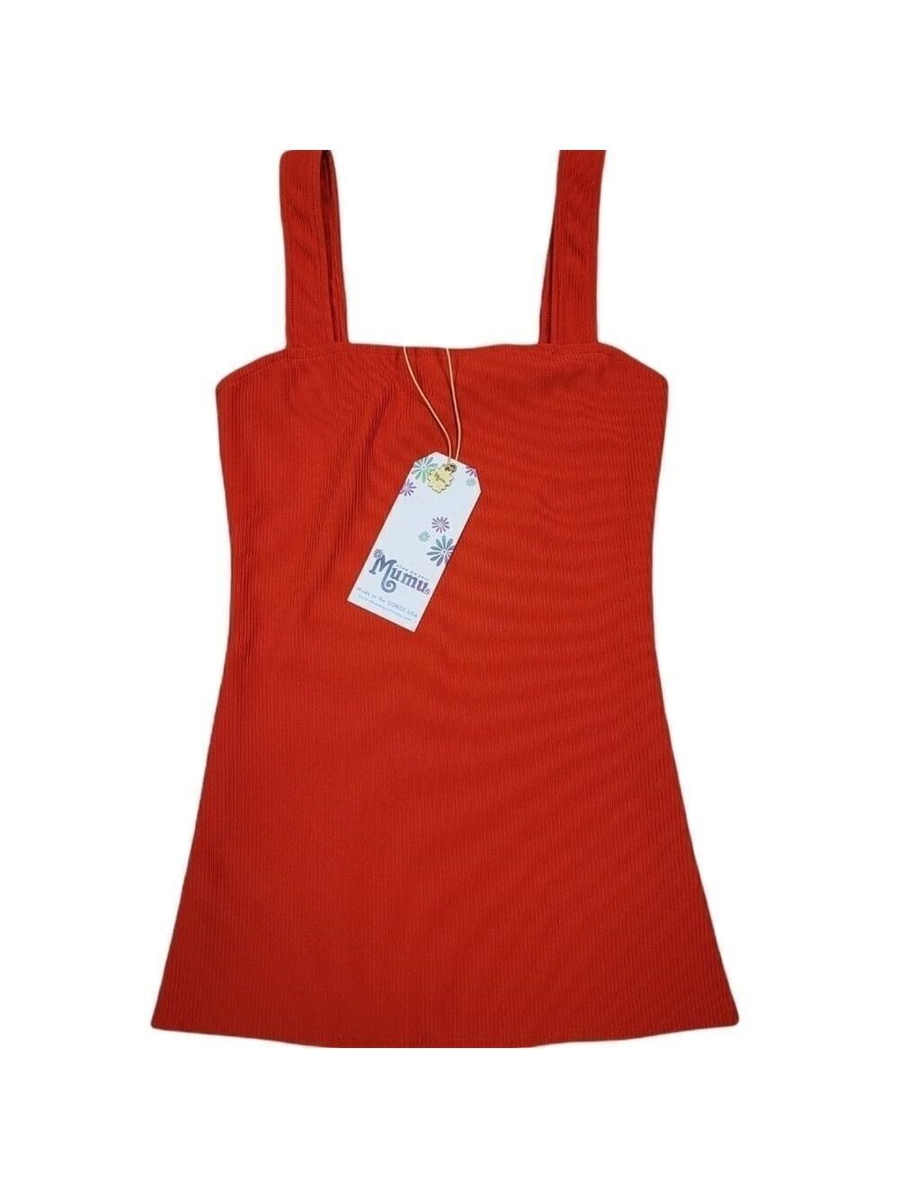 NWT SHOW Me Your MuMu Rory Ribbed Square Neck Top - Picture 7 of 9